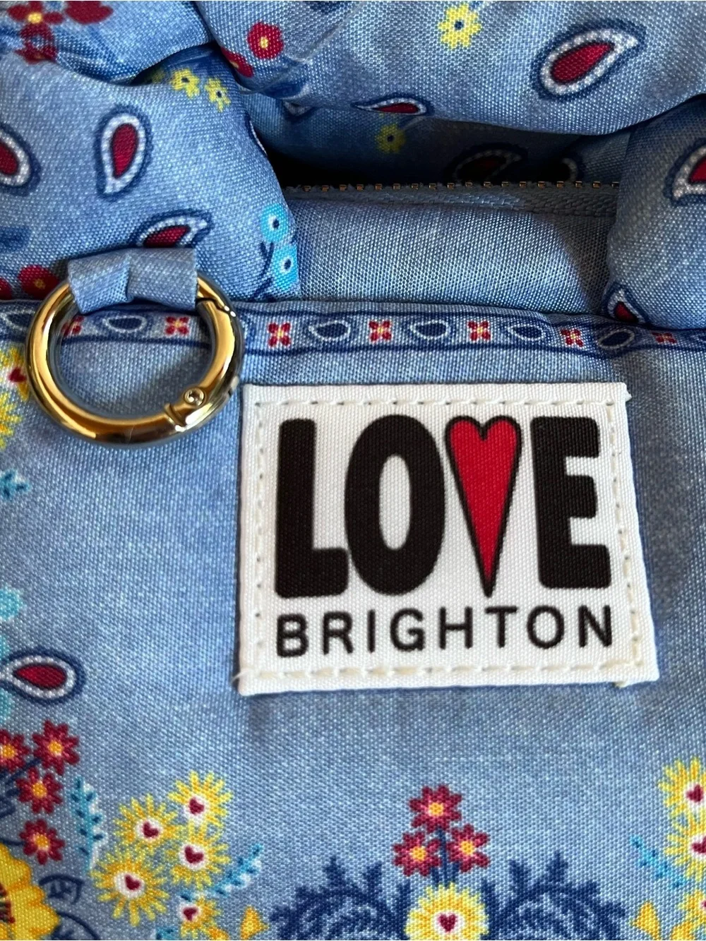 Brighton Bandana Love Crossbody Bag